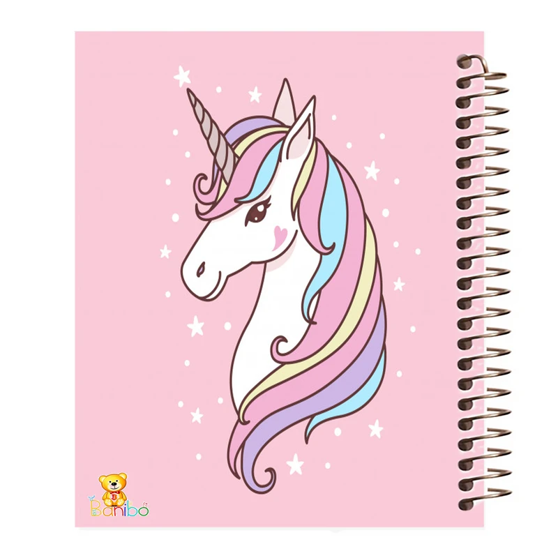 دفتر نقاشی 50 برگ بانیبو مدل اسب تک شاخ کد 564