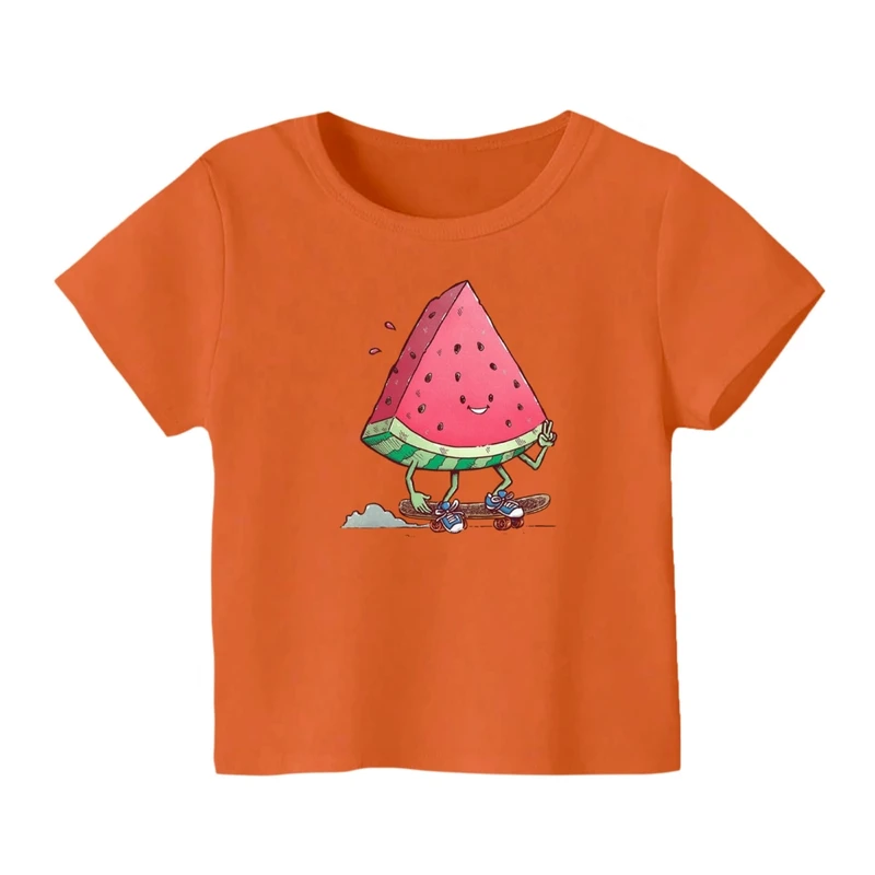 تی شرت آستین کوتاه بچگانه مدل هندوانه یلدایی کد 57