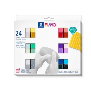 خمیر مجسمه سازی استدلر مدل FIMO EFFECT مجموعه 24 عددی