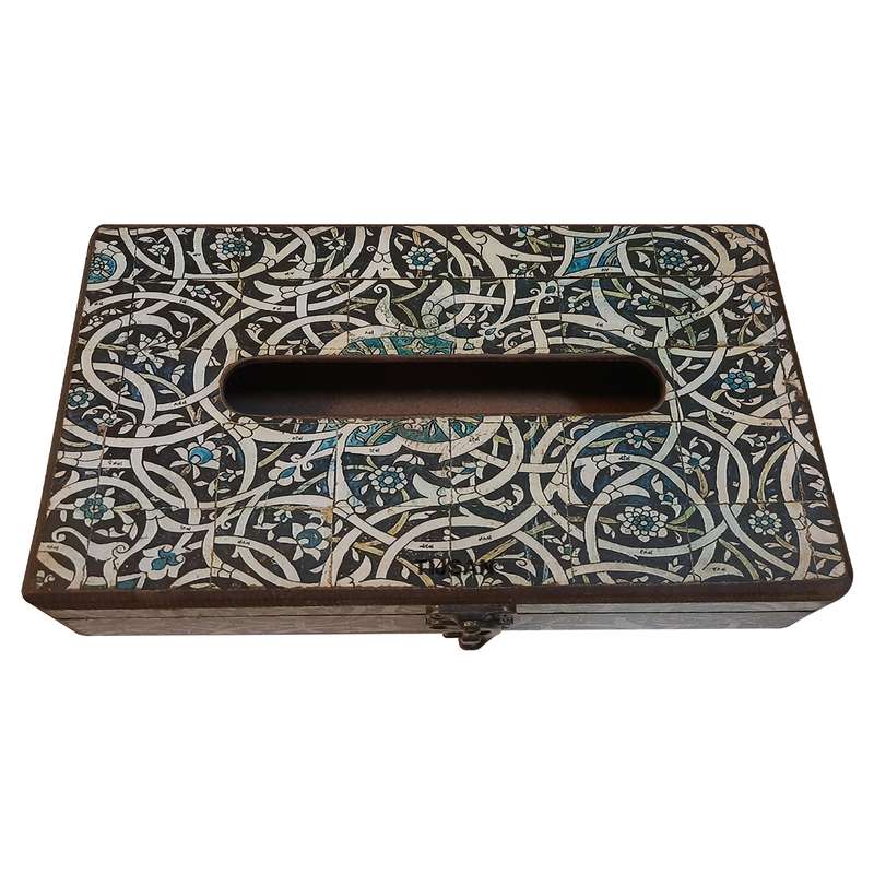 جعبه دستمال کاغذی تیج سان طرح اسلیمی مدل W1
