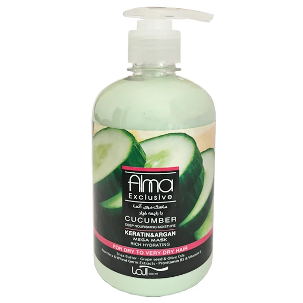 ماسک مو آلما مدل Cucumber حجم 500 میلی لیتر