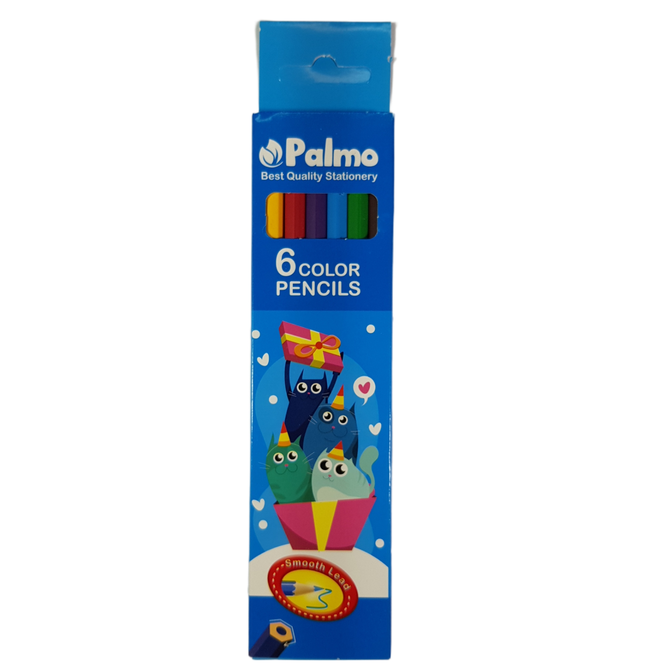 مداد رنگی 6 رنگ پالمو کد 33