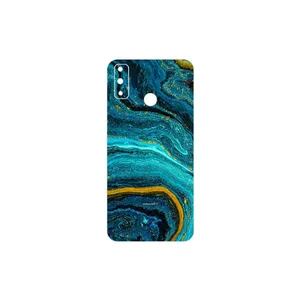 MAHOOT Turquoise marblewith golden streaks Cover Sticker for Huawei Y8s