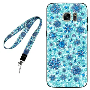 Megafone Snow Flake 0014 Cover For Samsung Galaxy S6 Edge Mobile Neckband 