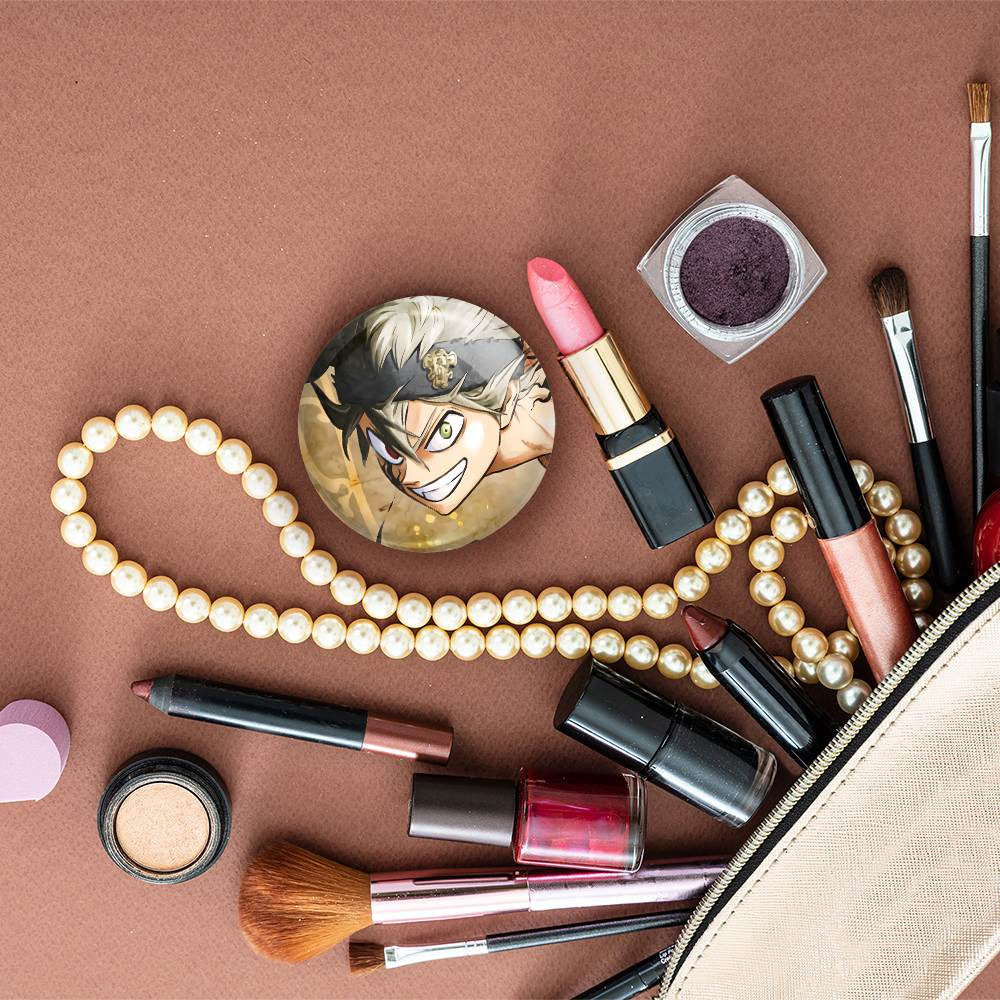 آینه جیبی خندالو مدل آستا انیمه بلک کلاور Black Clover  کد 11749