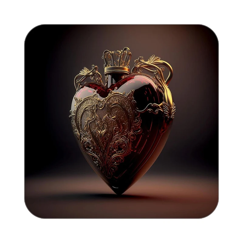 زیر لیوانی کاکتی مدل عاشقانه کد mp10051