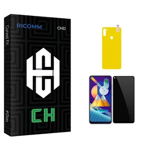 Ricomm CH Glass Privacy Screen Protector For Samsung Galaxy M11 With Back Protector