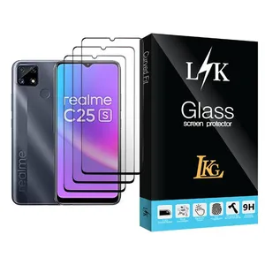 LKG LK Glass MIX003 Screen Protector For Realme C25s Pack Of 3