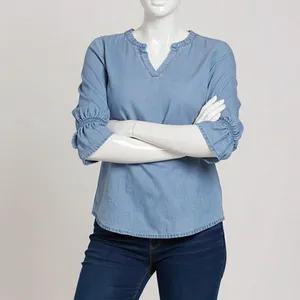بلوز آستین سه ربع زنانه اسمارا مدل جین کد PA32