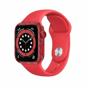 MAHOOT Red-Fiber Cover Sticker for Apple Watch 6 44mm