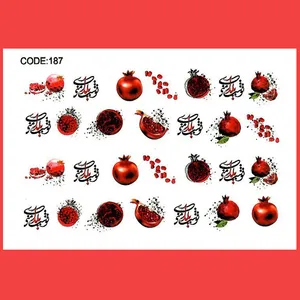استیکر طراحی ناخن طرح یلدا مدل C187