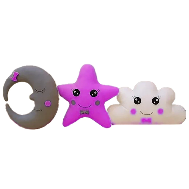 کوسن کودک طرح ابر و ماه و ستاره مجموعه سه عددی