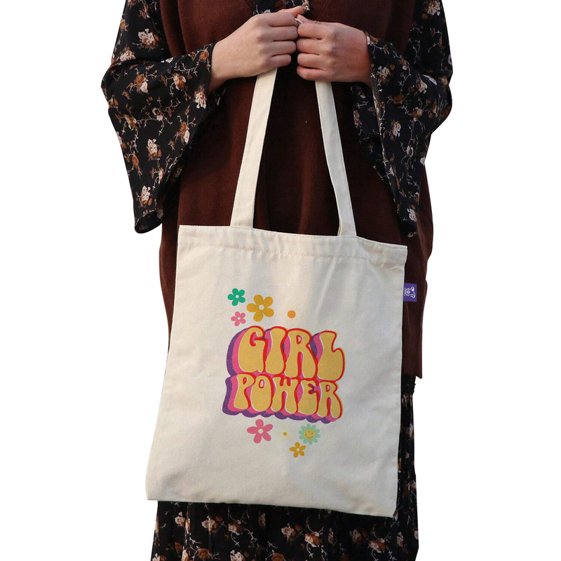 ساک خرید ترمه طراحان ایده مدل قدرت دختر کد cfp3116 - L