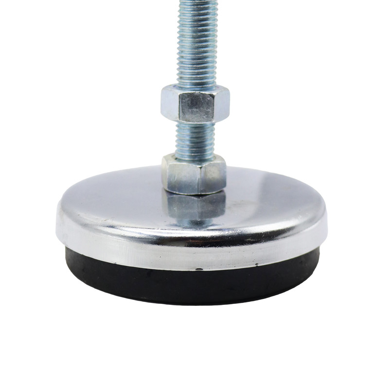 پایه ضربه گیر مدل کف لاستیکی کد YP-NIKEL CHROME-134MM/16MM
