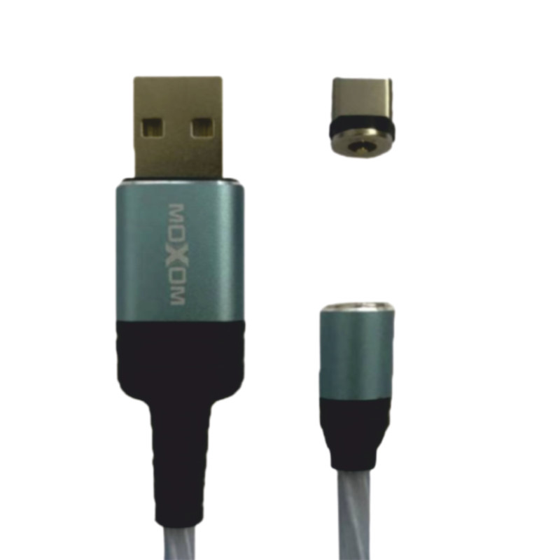 کابل تبدیل USB به micro USB موکسوم مدل CB67 Led light طول 1 متر