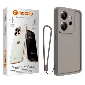 کاور موکولو مدل Silicone Puffer Strap مناسب برای گوشی موبایل شیائومی Redmi Note 12 4G به همراه بند آویز