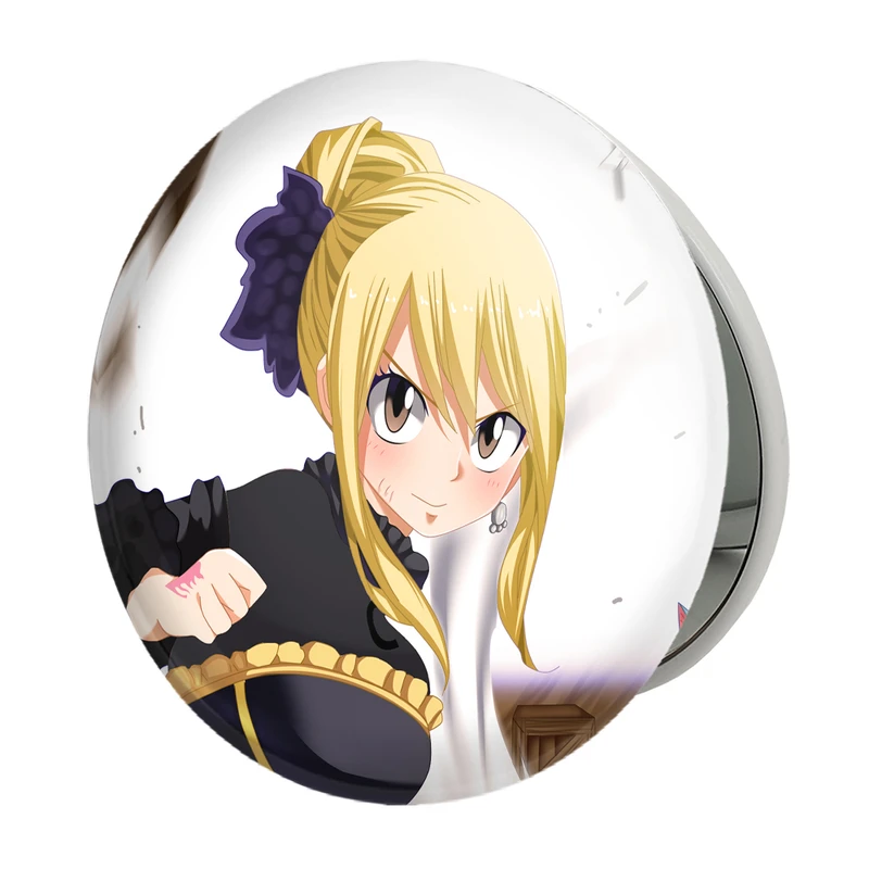 آینه جیبی خندالو طرح لوسی انیمه فری تیل Fairy Tail مدل تاشو کد 16519 
