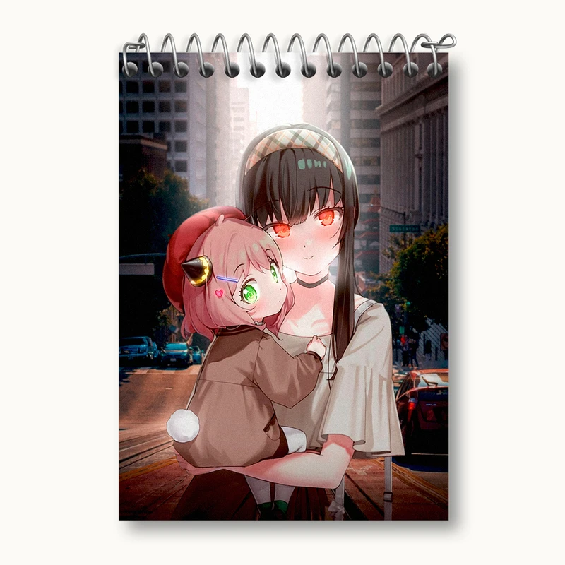 دفتر یادداشت 50 برگ خندالو طرح انیمه اسپای ایکس فمیلی (Spy x Family) کد N4267