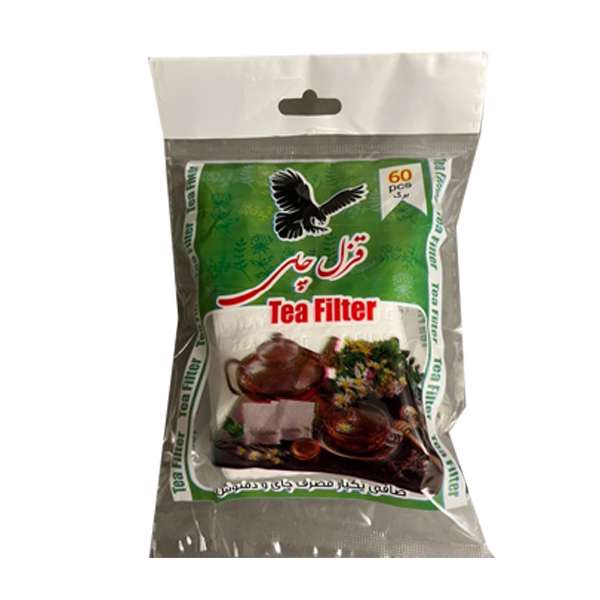 فیلتر چای قزل چای مدل کیسه ای بسته 60 عددی