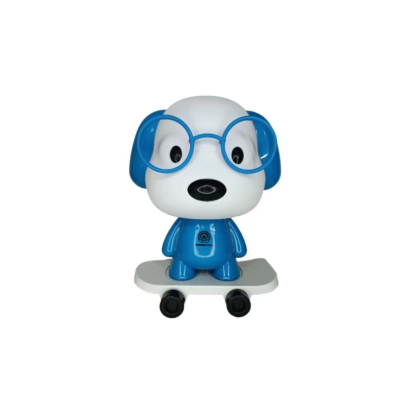 چراغ خواب اتاق کودک مدل سگ عینکی اسکیت سوار