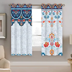 پرده نیروانا طرح سنتی مدل مخمل کد 4732 سایز 140×200 سانتی متر