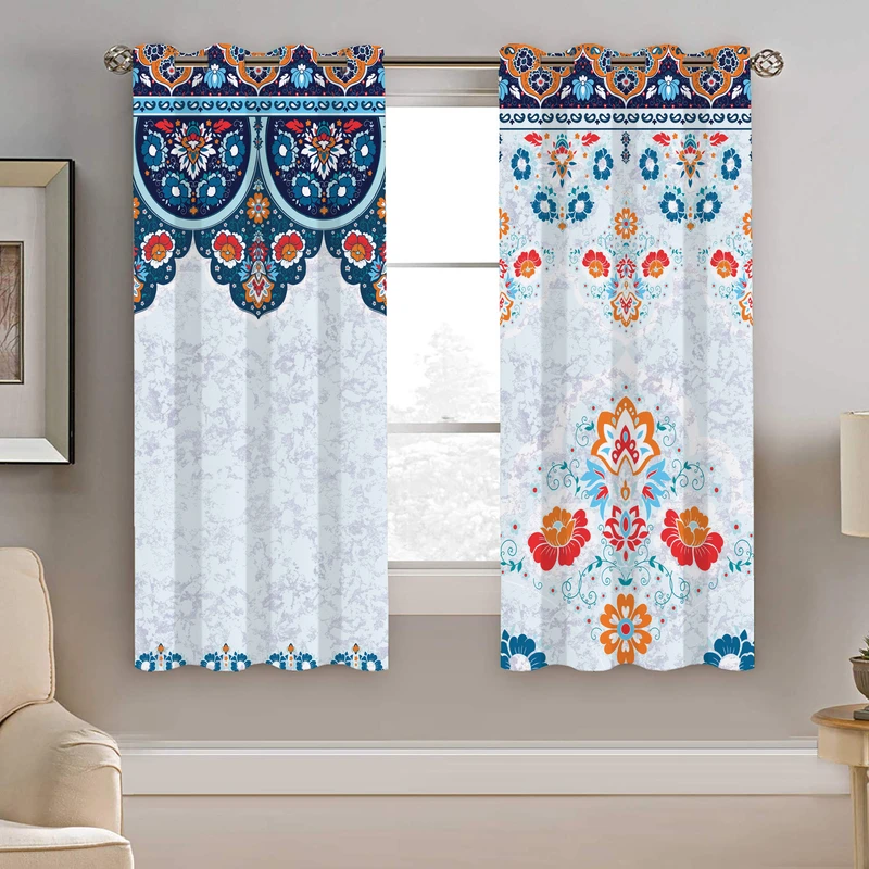 پرده نیروانا طرح سنتی مدل مخمل کد 4732 سایز 140×200 سانتی متر