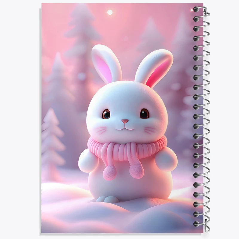 دفتر مشق 100 برگ خندالو طرح خرگوش بامزه کد F5724