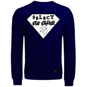 سویشرت مردانه 27 مدل SELECT STAY STYLISH کد J11 رنگ سرمه ای