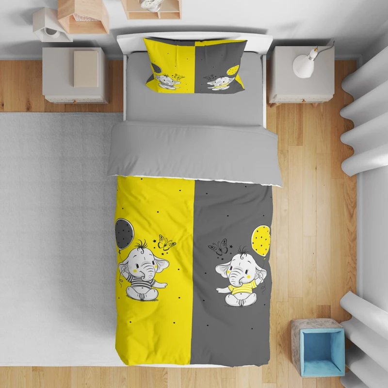 سرویس روتختی مدل فیل بادکنکی 4616 تکنفره 5 تکه