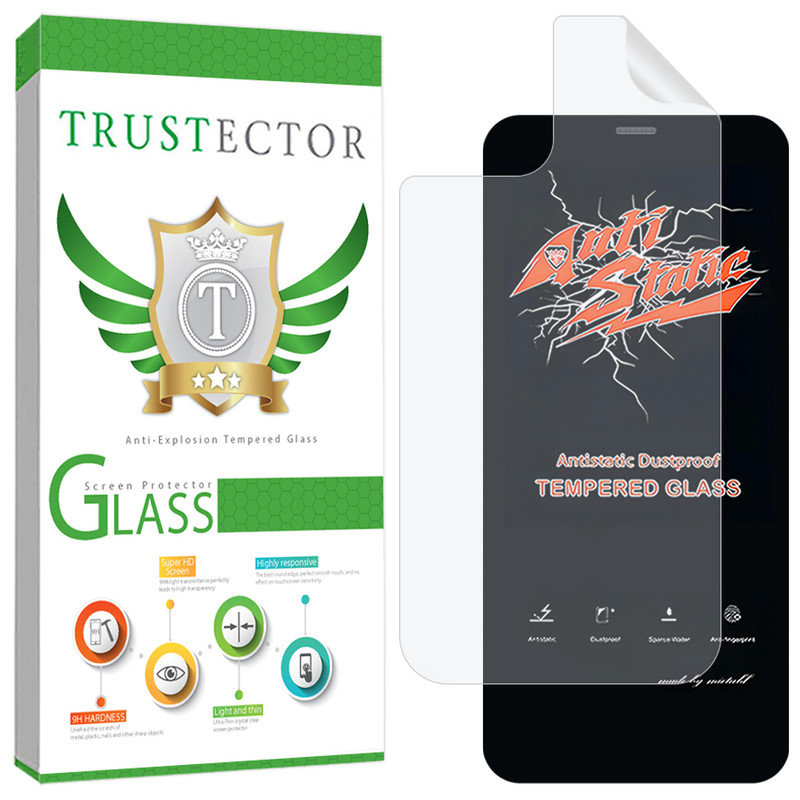 محافظ صفحه نمایش تراستکتور مدل ANNT مناسب برای گوشی موبایل اپل iPhone 12 mini به همراه محافظ پشت گوشی