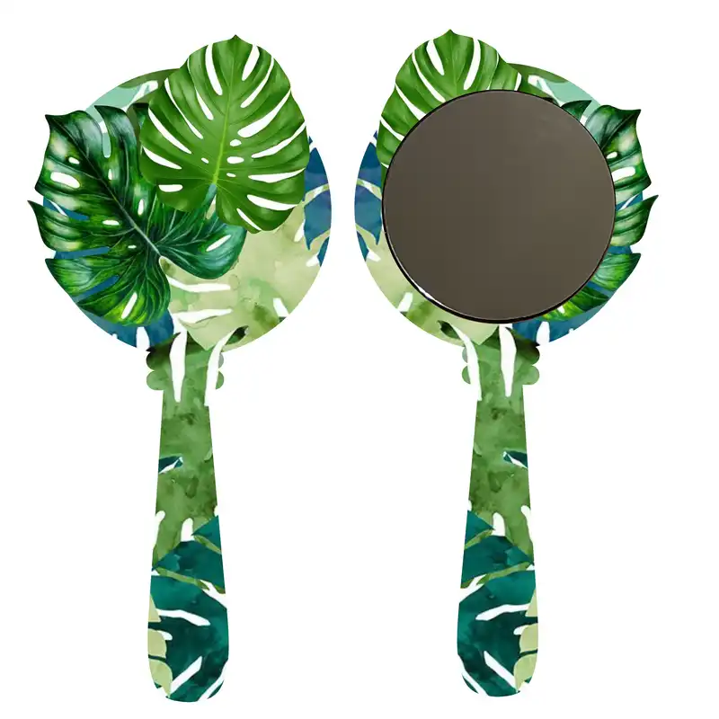 آینه آرایشی مدل برگ انجیری کد 07