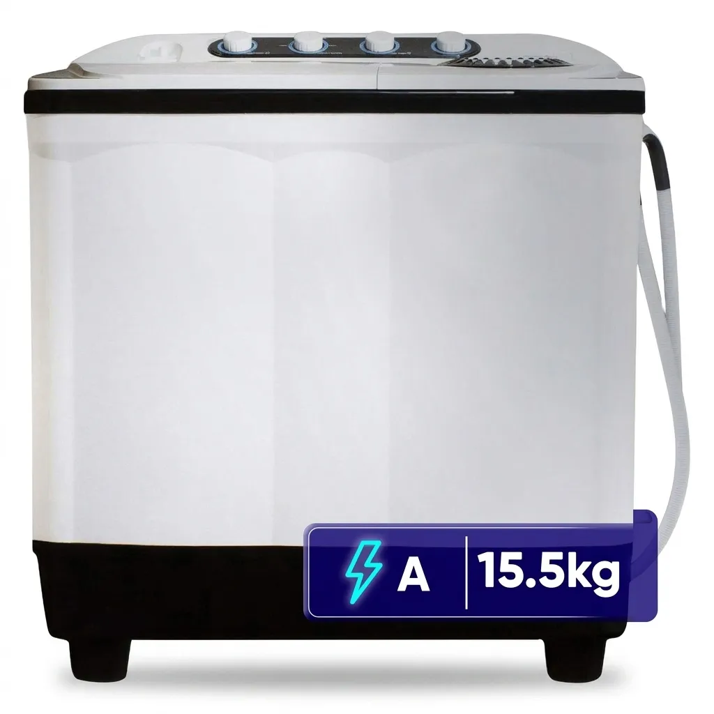 ماشین لباسشویی دو قلو 15.5 کیلوگرم نیمه‌اتوماتیک پاکشوما مدل PTF 1504 AJ