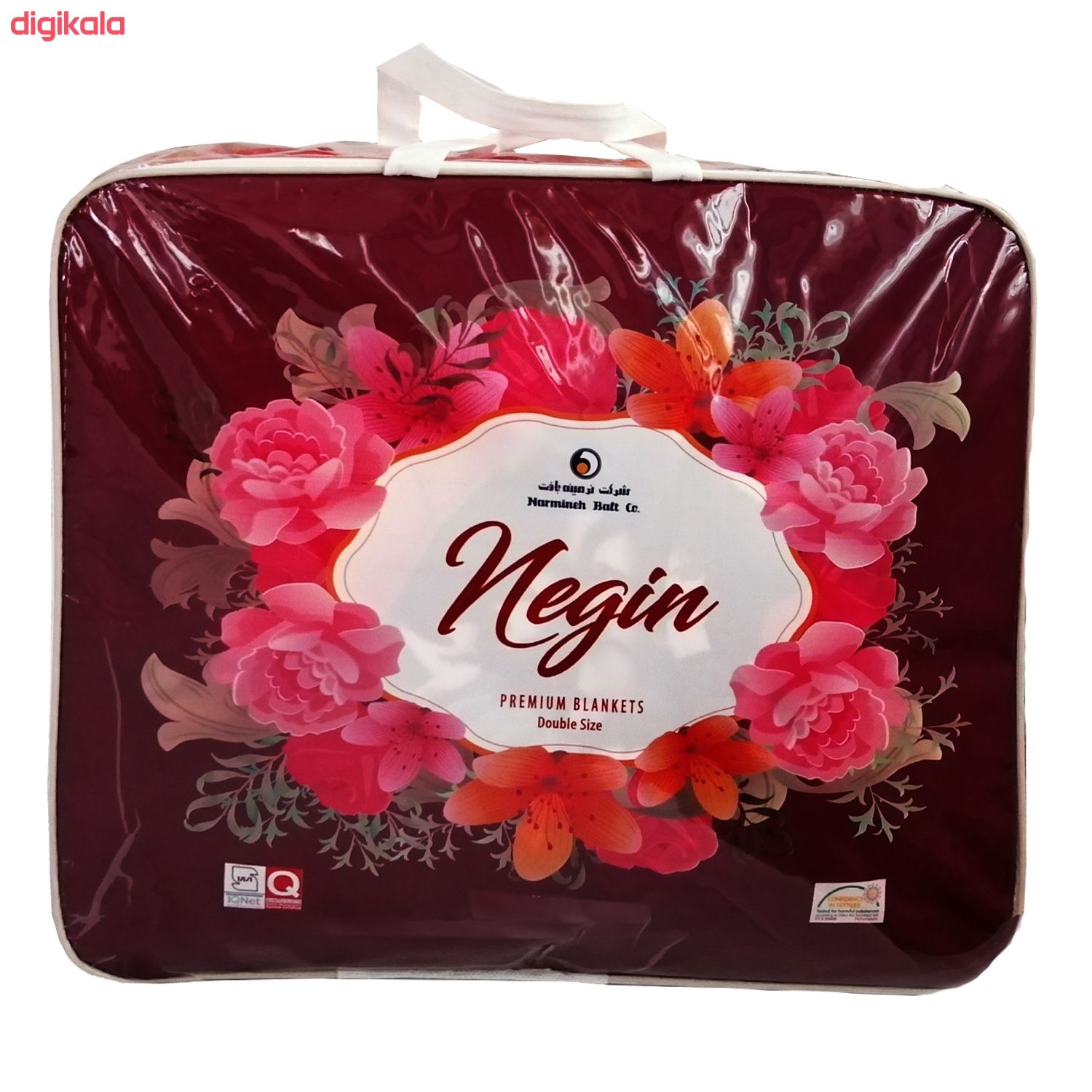 پتو نرمینه بافت مدل نگین کد N-4013 سایز 235×215 سانتی متر main 1 6
