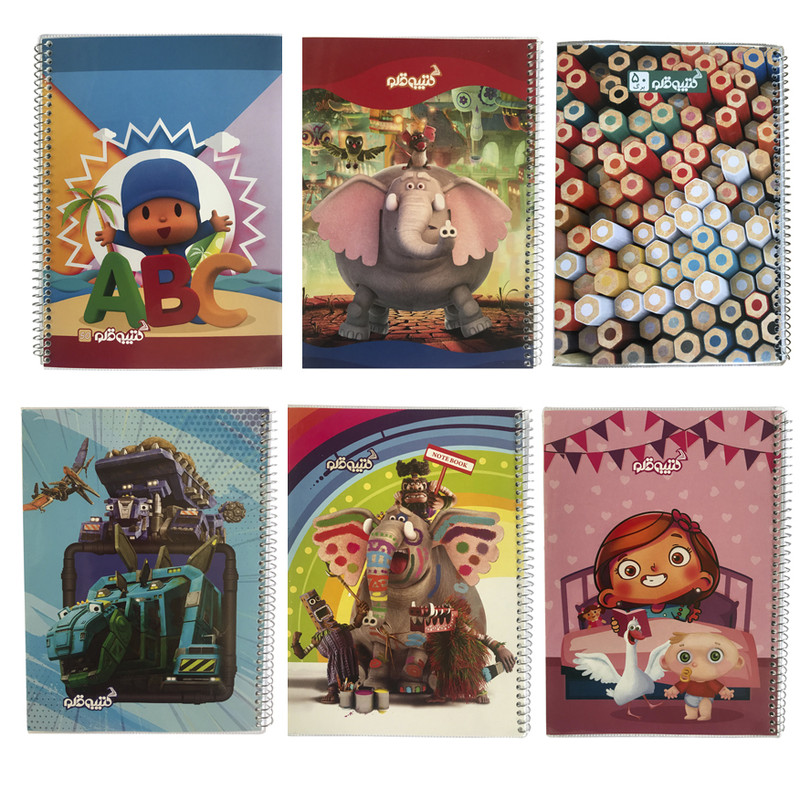  دفتر کتیبه قلم مدل anim-child مجموعه 6 عددی