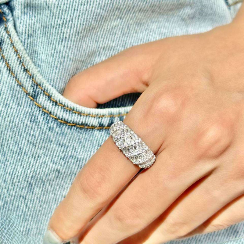 انگشتر نقره زنانه مدل پرنس BARF 07