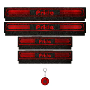 برچسب پارکابی خودرو لندمون کد LM066 MR مناسب برای پراید مجموعه 4 عددی به همراه جا کلیدی