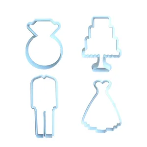 کاتر شیرینی پزی نسکو مدل عروسی مجموعه 4 عددی