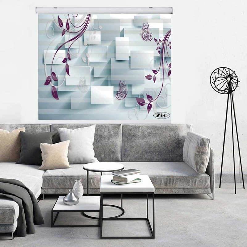 پرده زبرا زیو کد 3D1263 سایز 150x150 سانتی متر