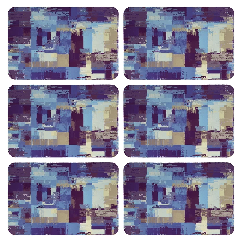 زیربشقابی طرح آبرنگی کد 9290 بسته 6 عددی 