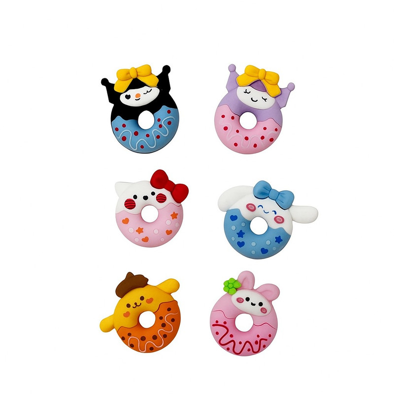 پاک کن مدل دونات مجموعه 6 عددی