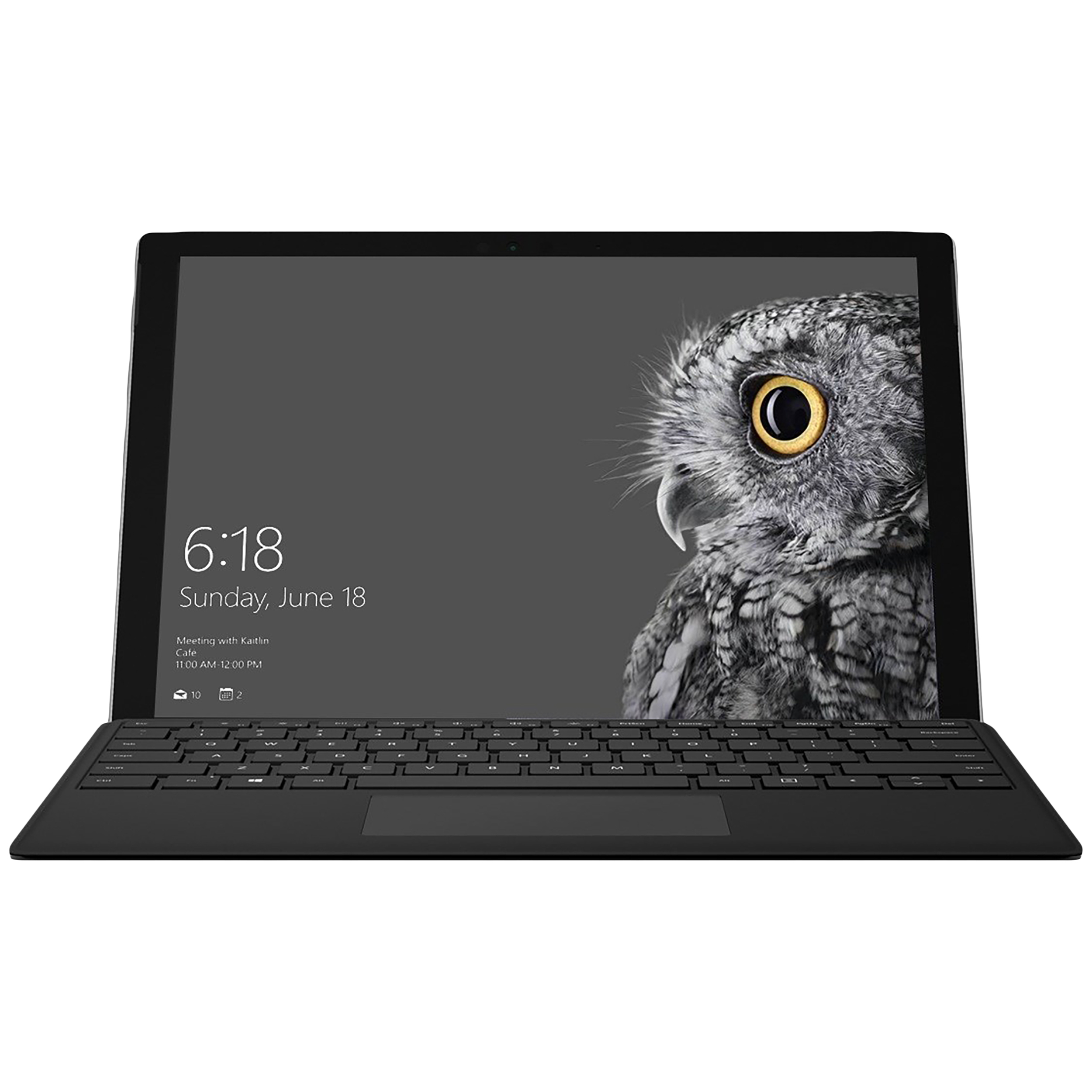 بهترین قیمت در کی سان بای تبلت مایکروسافت مدل Surface Pro 2017 - B به همراه کیبورد Black Type Cover تبلت