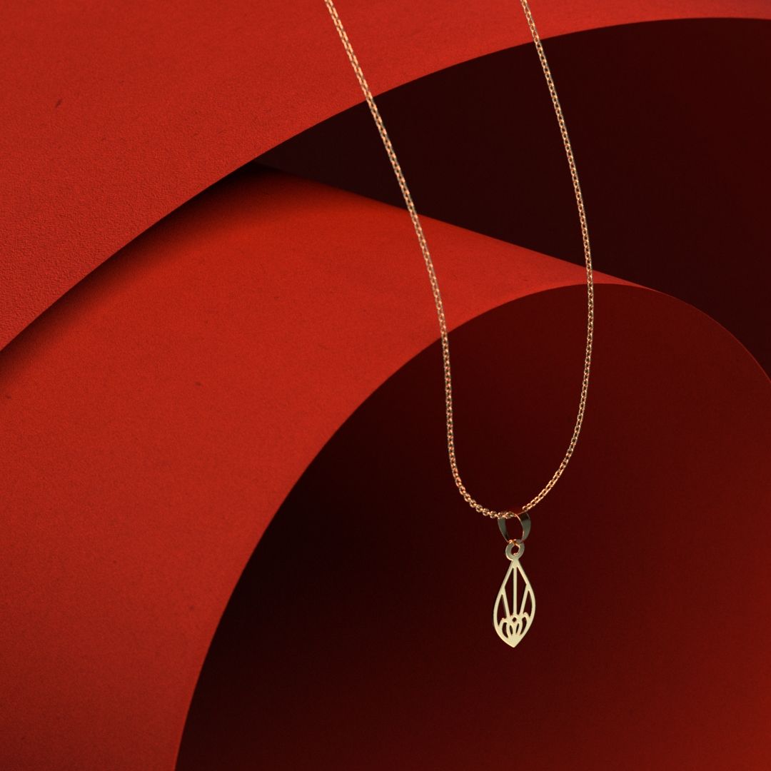 گردنبند طلا 18 عیار زنانه مدوپد مدل هندسی کد NN2-1-1241 - - 5