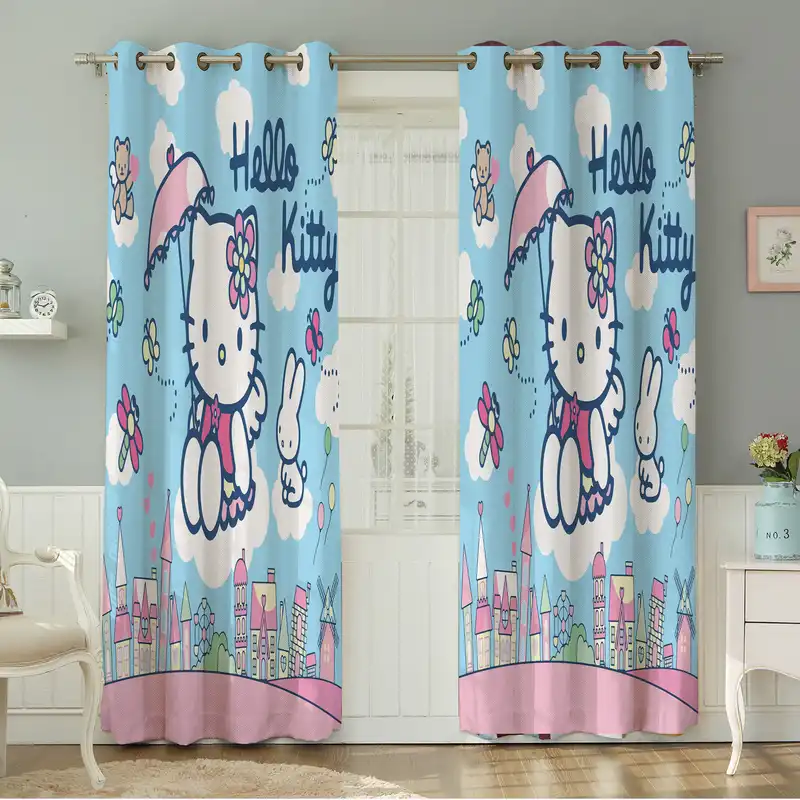 پرده نیروانا طرح کودک مدل مخمل کد 8374 سایز 140×280 سانتی متر