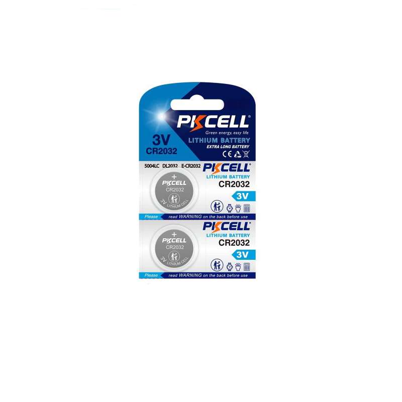 باتری سکه ای پی‌کی سل مدل CR2032 3V Lithium Manganese بسته 2 عددی