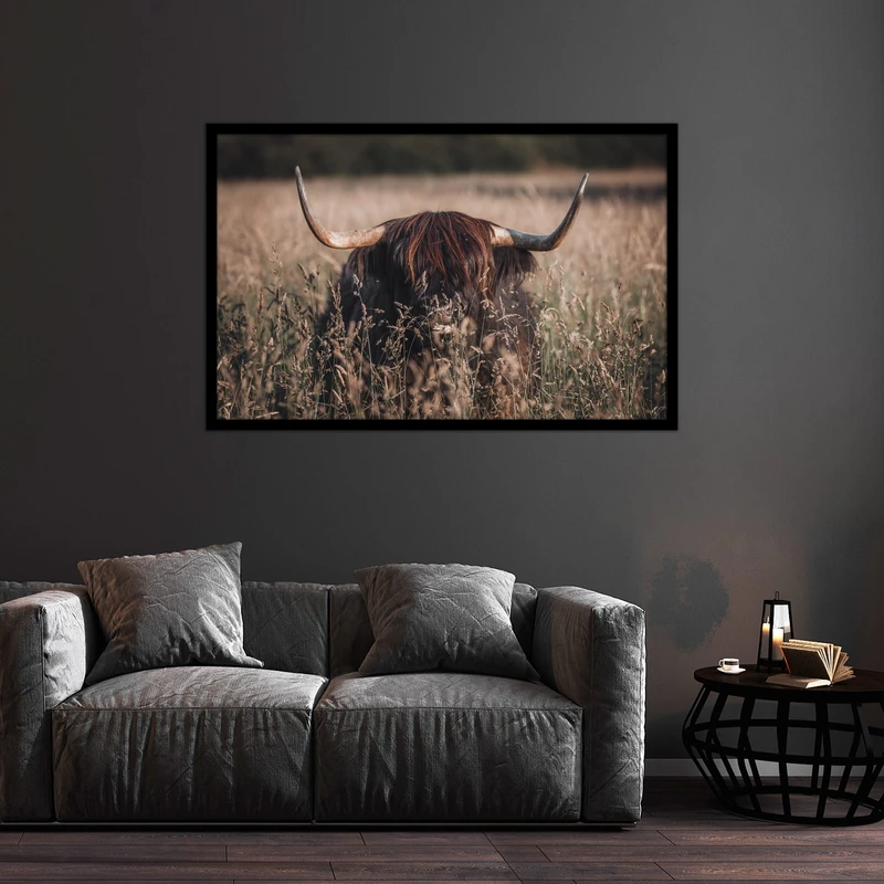 تابلو بکلیت طرح دکوراتیو حیوانات بوفالو مدل B-bu2553
