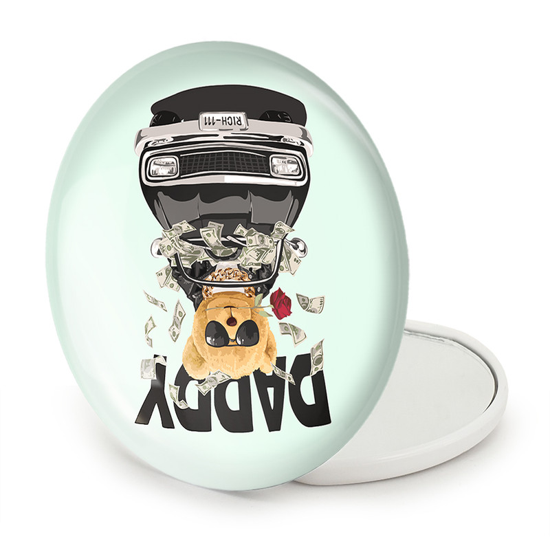 آینه جیبی خندالو طرح تدی Teddy مدل تاشو کد 26172