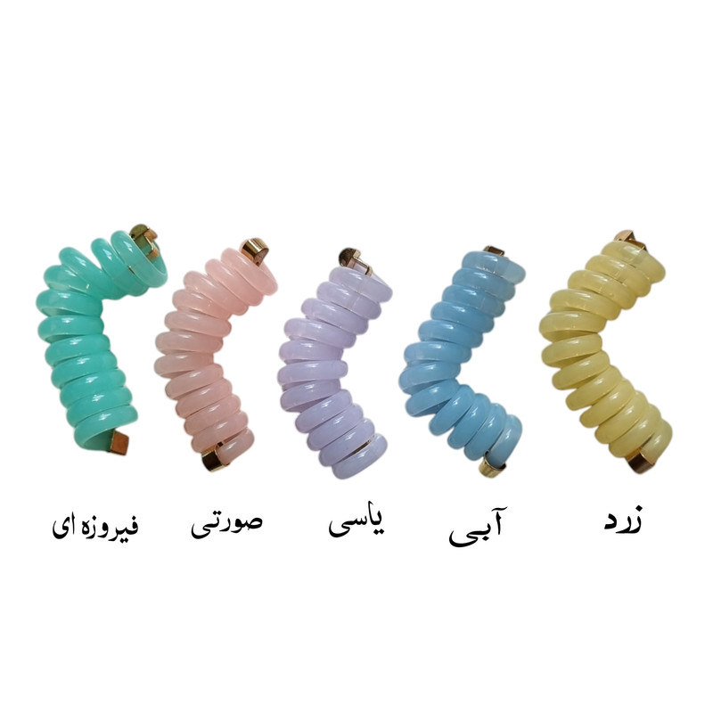 کش مو زنانه مدل فنری پاستلی