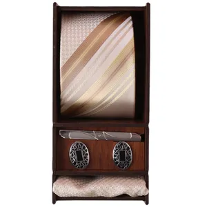  ست کراوات و دستمال جیب و گیره کراوات و دکمه سردست مردانه فرانکو فروزی مدل PJ-107933