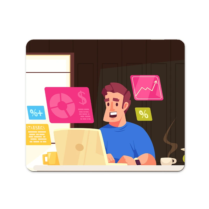 ماوس پد پاد آفرین مدل بیت کوین کریپتو تریدر فارکس ترید ارزدیجیتال کد P493 سایز 19*24 سانتی متر