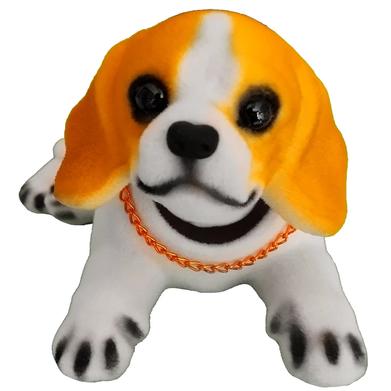 عروسک رو داشبوردی خودرو طرح سگ لابرادور رتریور مدل کله متحرک کد GHOSH-ZARD